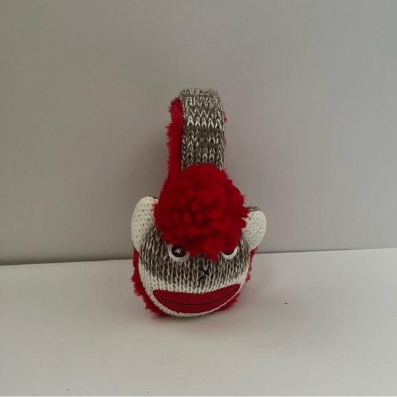 Monkey sock earmuffs NEW - Picture 2 of 2